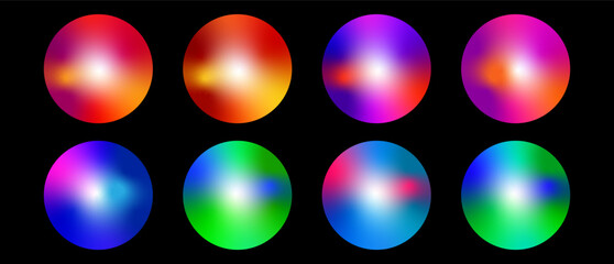 colorful easter eggs on black background