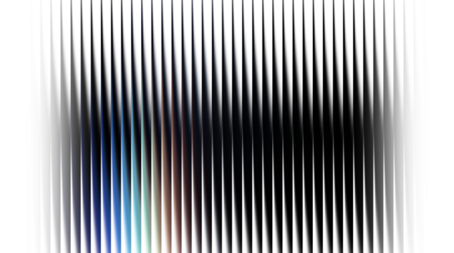 Abstract digital lines with gradient color transition on dark isolated on transparent background