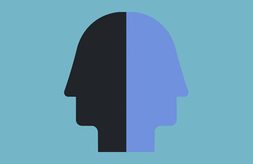 Mood disorder. Split personality. Bipolar disorder mind mental