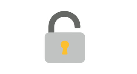 Unlocked padlock