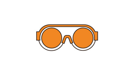 Goggles icon, round lenses