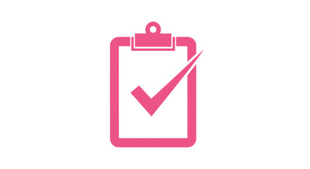 Pink Clipboard Check