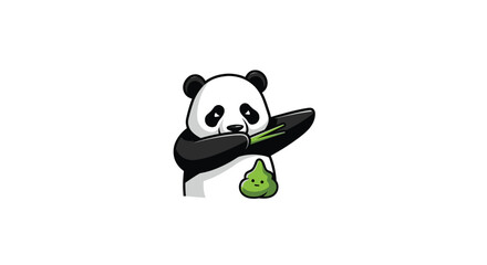 Panda eating bamboo