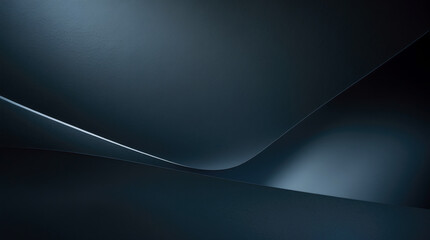 Abstract black background with soft lighting. Soft light on an abstract black background with gentle glowing tones
