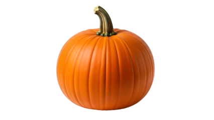 Orange pumpkin, isolated on white or transparent background. PNG