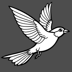 Obraz premium Closeup of a beautiful juvenile great black - backed gull flying against a white sky