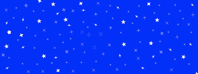 Handdrawn Sparkling Starry Night Sky Background