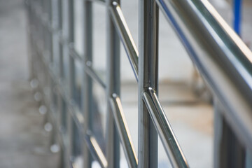 Stainless steel handrail for patients