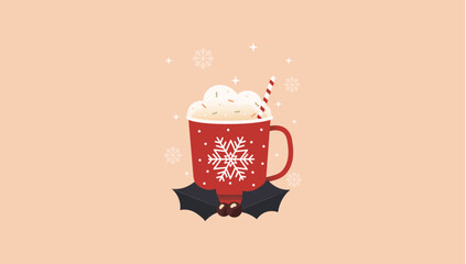 Christmas Mug With Ice Cream