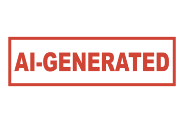 AI Generated stamp sign, ai-generated seal sign illustration in PNG isolated on transparent background