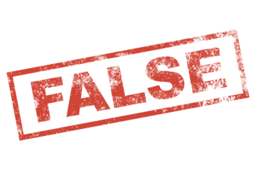 FALSE stamp sign, vintage false seal sign illustration in PNG isolated on transparent background