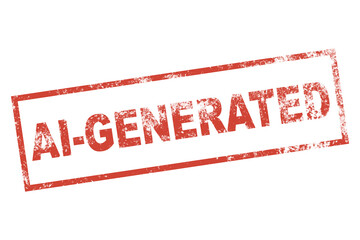 AI Generated stamp sign, vintage ai-generated seal sign illustration in PNG isolated on transparent background