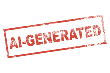 AI Generated stamp sign, vintage ai-generated seal sign illustration in PNG isolated on transparent background