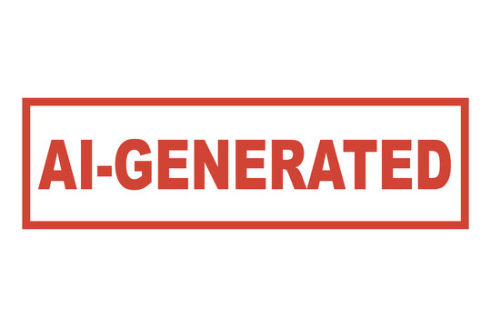 AI Generated stamp sign, ai-generated seal sign illustration in PNG isolated on transparent background