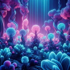 coral reef in aquarium