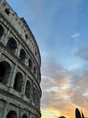 Obraz premium Colosseum at Sunset in Rome, Italy