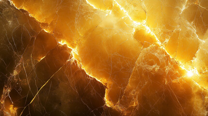 Golden Energy Cloud Explosion Background