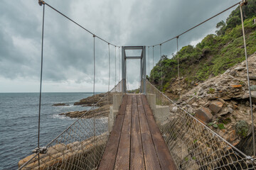 H&auml;ngebr&uuml;cke im Tsitsikamma Nationalpark in S&uuml;dafrika