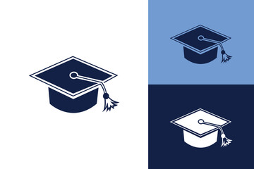 AI Generated Graduation cap on white background. Graduation cap on white background showing education academic success