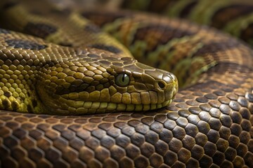 close up of a snake