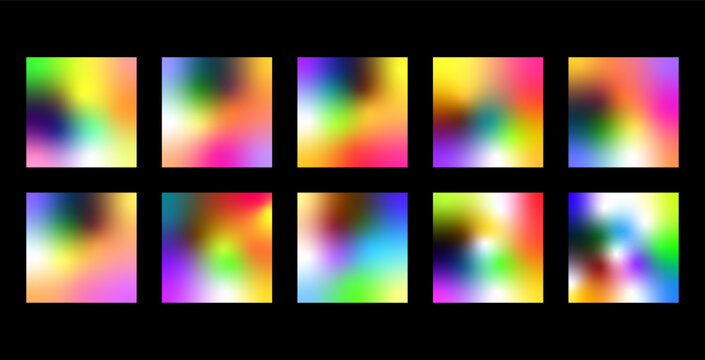 Abstract defocused background Set, A blurry image of a colorful object with a blurry background Set