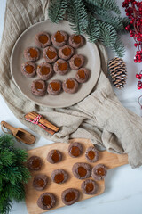 Christmas cookies with festive decoration