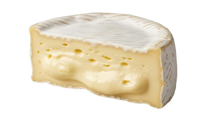 piece of cheese on white or transparent background