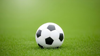 Fototapeta premium Soccer Ball on Green Grass