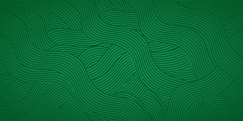 farm green banner, organic abstract background with fields. wavy green lines, natural organic products. ecology background. vector Eps10 © isma