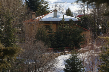 Lebanese House under Snow