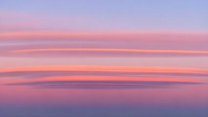 Obraz premium Horizon Harmony Pastel Sky Layers at Dusk