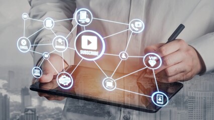 Concept of subscription services provides exclusive digital content. This model offers continuous access, enhancing subscription services with personalized experiences and benefits. Funnel