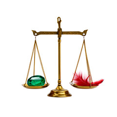 Golden scales of justice symbolizing balance and fairness