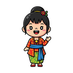 Javanese Girl Cartoon.