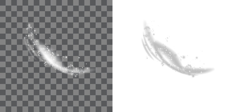 Cold winter wind texture. Holiday vector blizzard. Christmas effect of a cold blizzard. Vector PNG	

