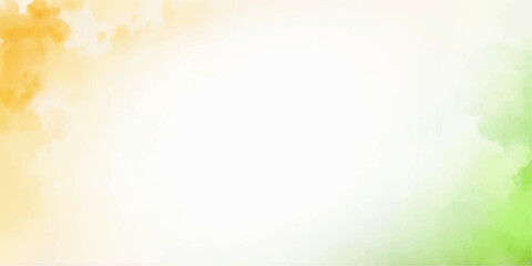 Watercolor texture background with Indian flag colors.