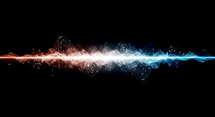 Dynamic energy wave pulsing with vibrant colors, a modern abstract background for cutting edge technology and science applications and visual presentations