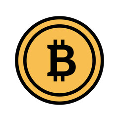 Unlock the Future of Finance with this Bitcoin Icon for Your Next Project or Campaign as Cryptocurrency Takes Center Stage in a Digital World