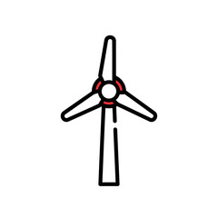 Sustainable energy concept with vibrant wind turbine illustration harnessing eco-friendly power for a cleaner future with innovative technology designs