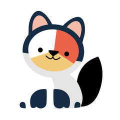 Simple Flat Dog Icon Minimalist Pet Logo Design
