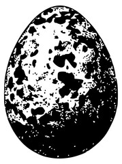 Speckled Egg Vintage Food Engraving