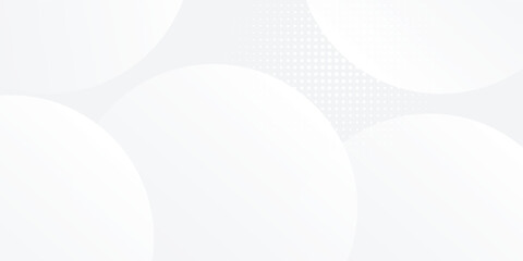 Abstract white glowing geometric lines on gray background. Modern shiny blue circle lines pattern. Futuristic technology concept. Suit for cover, poster, banner, brochure, header, vector modern