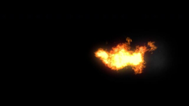 Rapid Fire Burst Shooting Effect Animation &ndash; Dynamic Flame Projectile