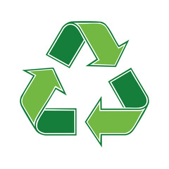 Obraz premium Green Arrows Cycle Symbol for Recycle and Eco Friendly Movement