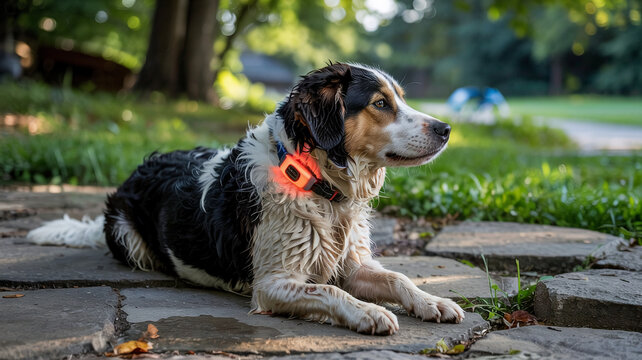 The dog&rsquo;s collar detects signs of heat exhaustion an alerts the owner to take ction.