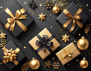 &ldquo;Midnight Luxe: Black and Gold Gifts in Holiday Glamour&rdquo;
