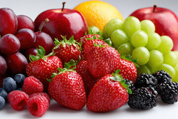 Assortment of Fresh Colorful Ripe Fruits