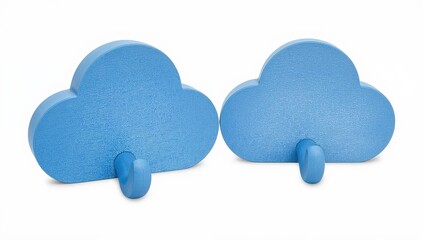 Children room furniture blue cloud wall hooks modern kids decor nursery accessories minimalist playroom organization