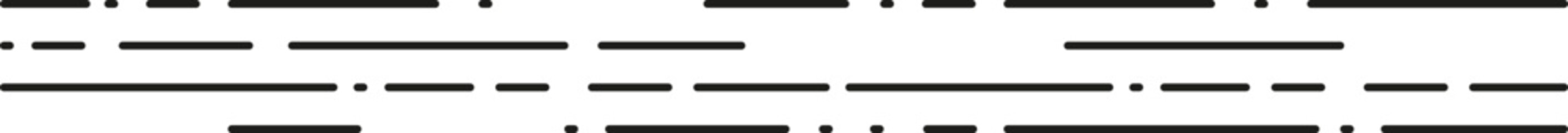 Element forms a line irregular segment made of uneven dashed spacing following a subtly bending wavy curve.