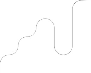 Element contains a looping dashed path shaped with circular irregular curves and soft flowing transitions.